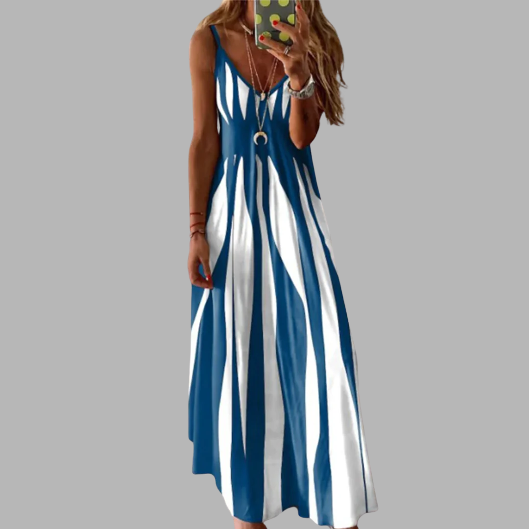 Janne | Uten ermer maxi kjole