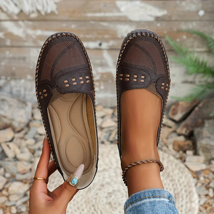 Elin | Ortopediske Loafers i Vintage Stil