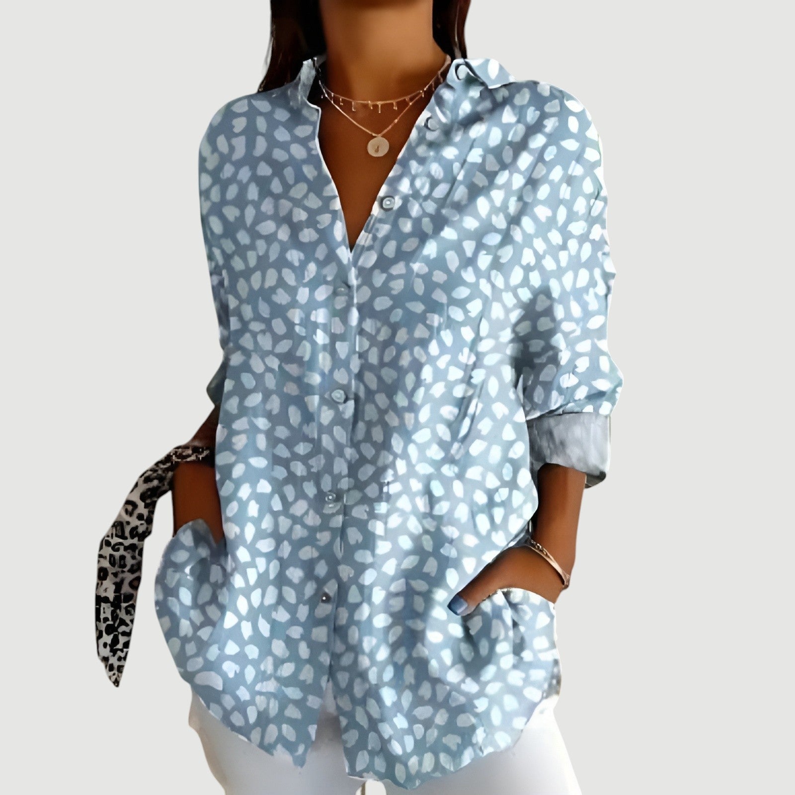 Svala™ | Kunstnerisk Blomst Bluse