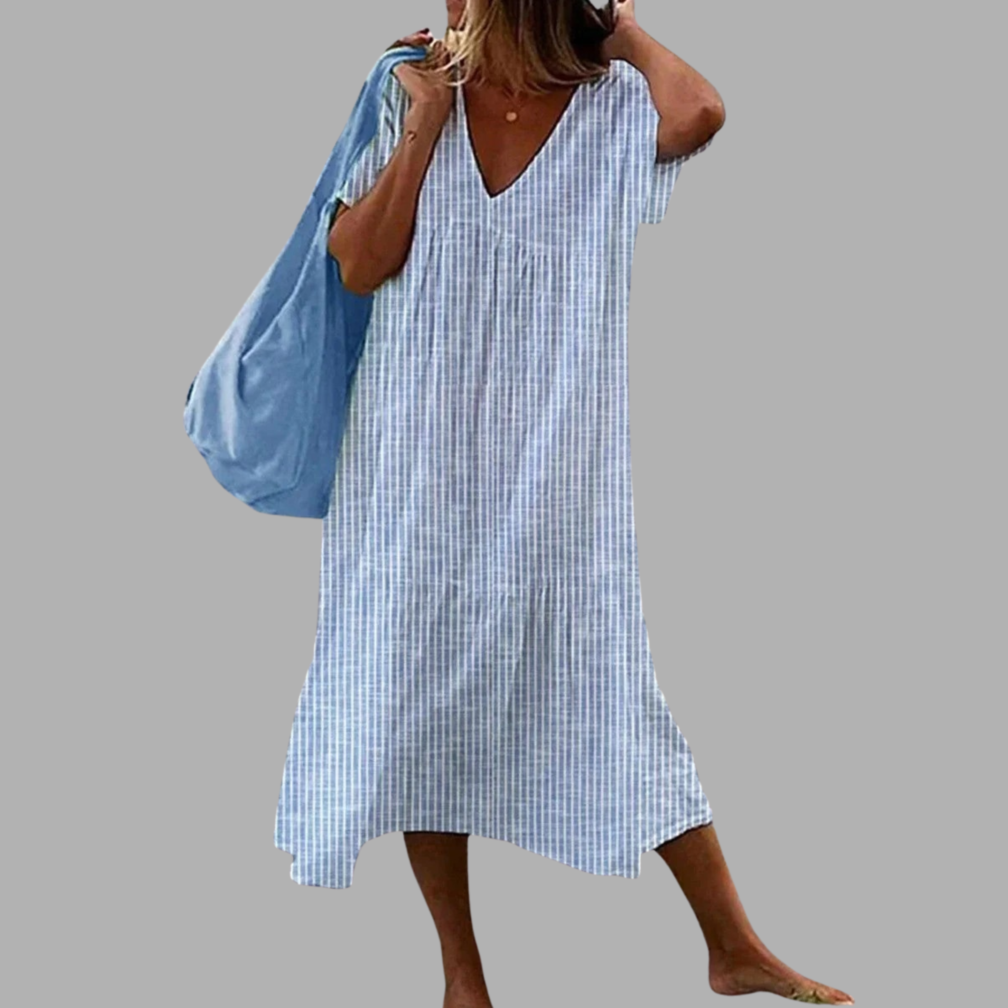 Aashilda | Stripete Midi Kjole