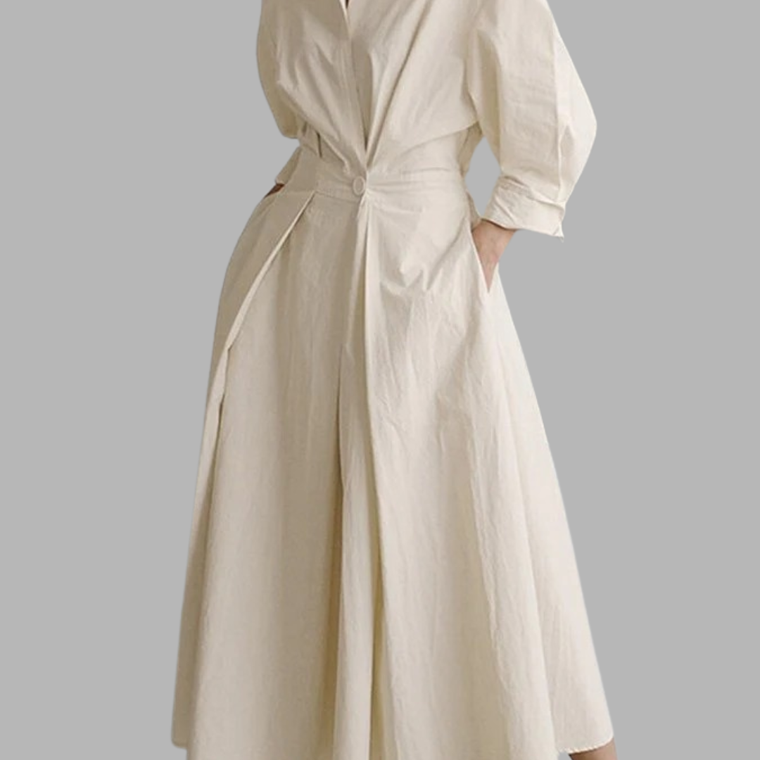 Ellen | Krage Maxi Kjole