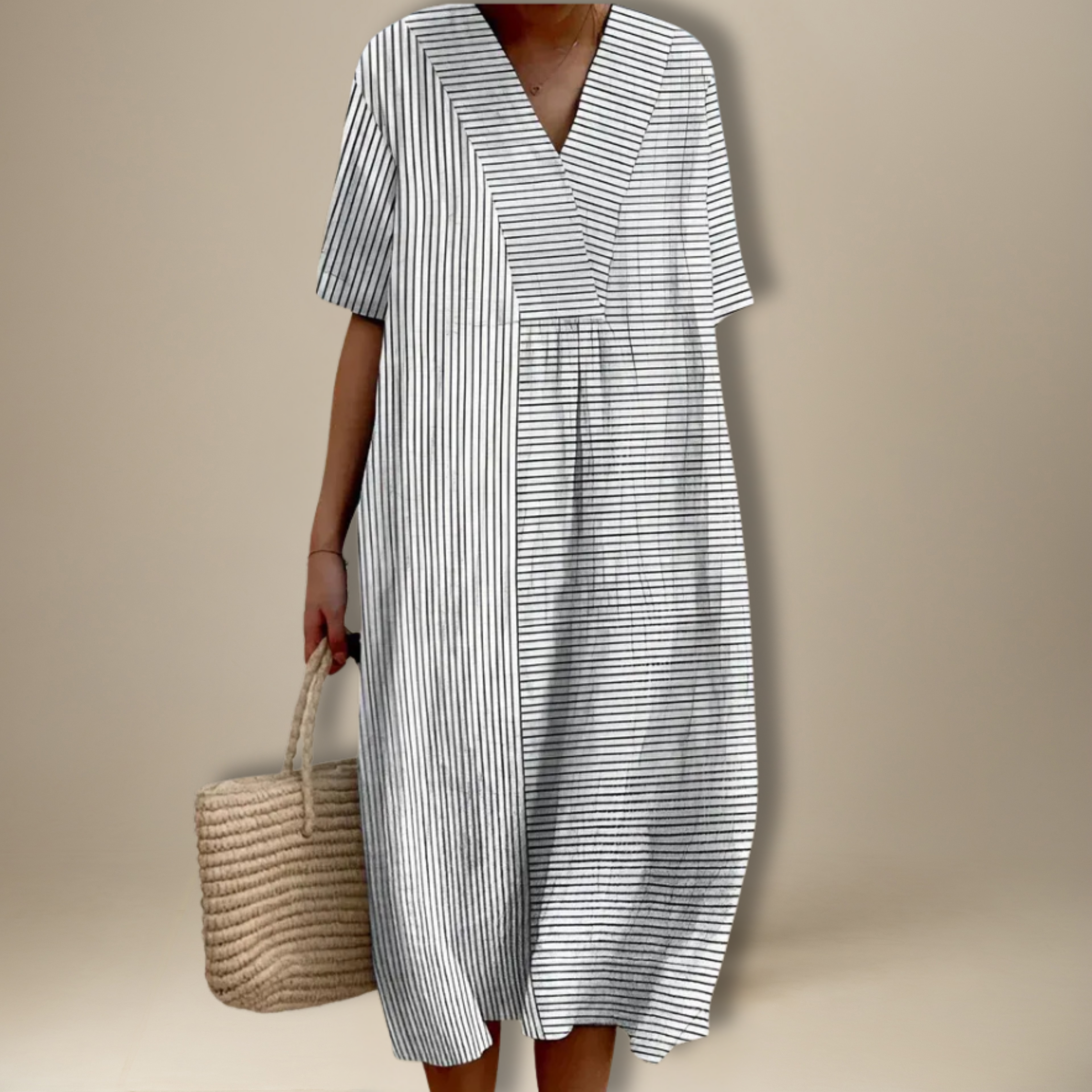 Fay | Geometrisk Lila Kjole