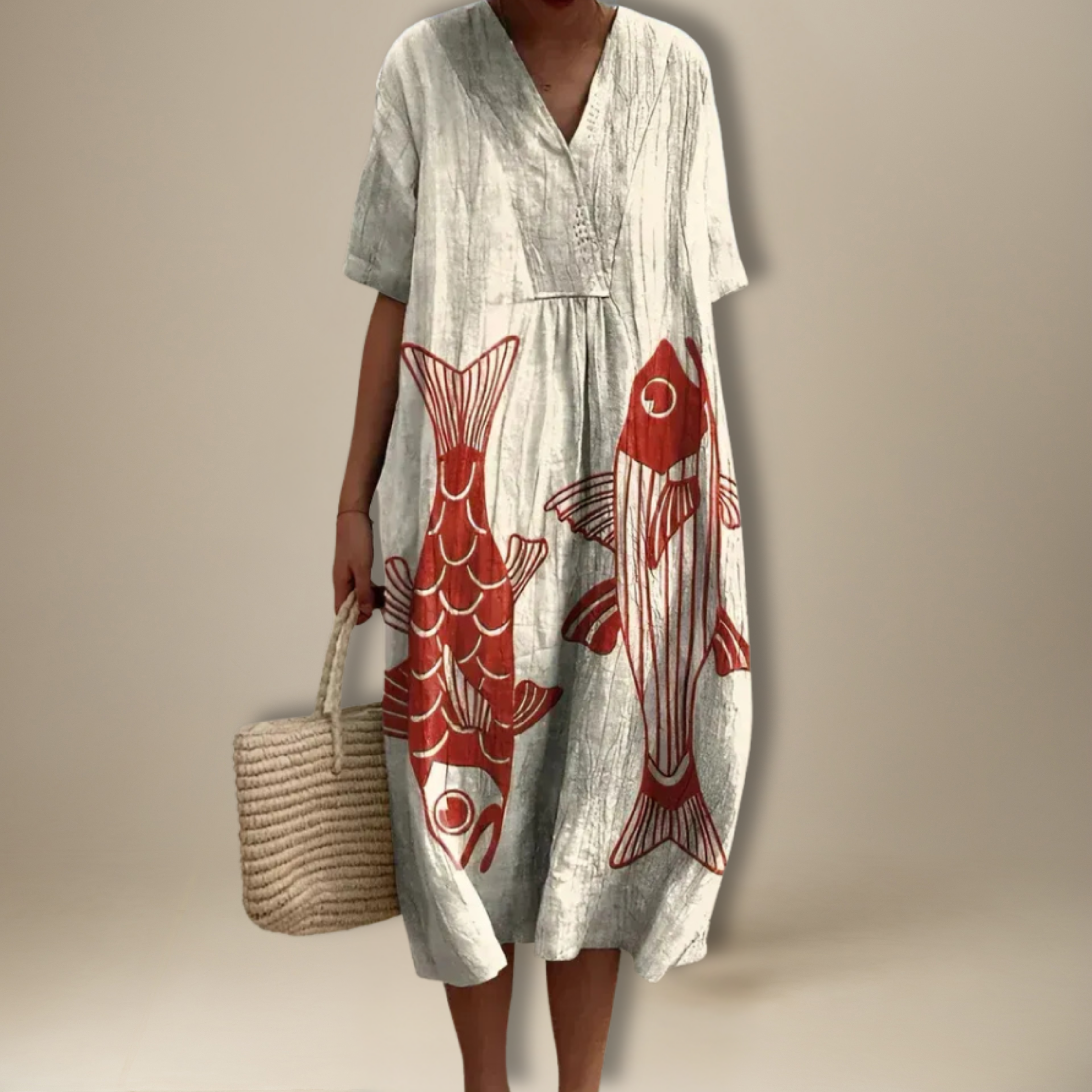 Fay | Geometrisk Lila Kjole