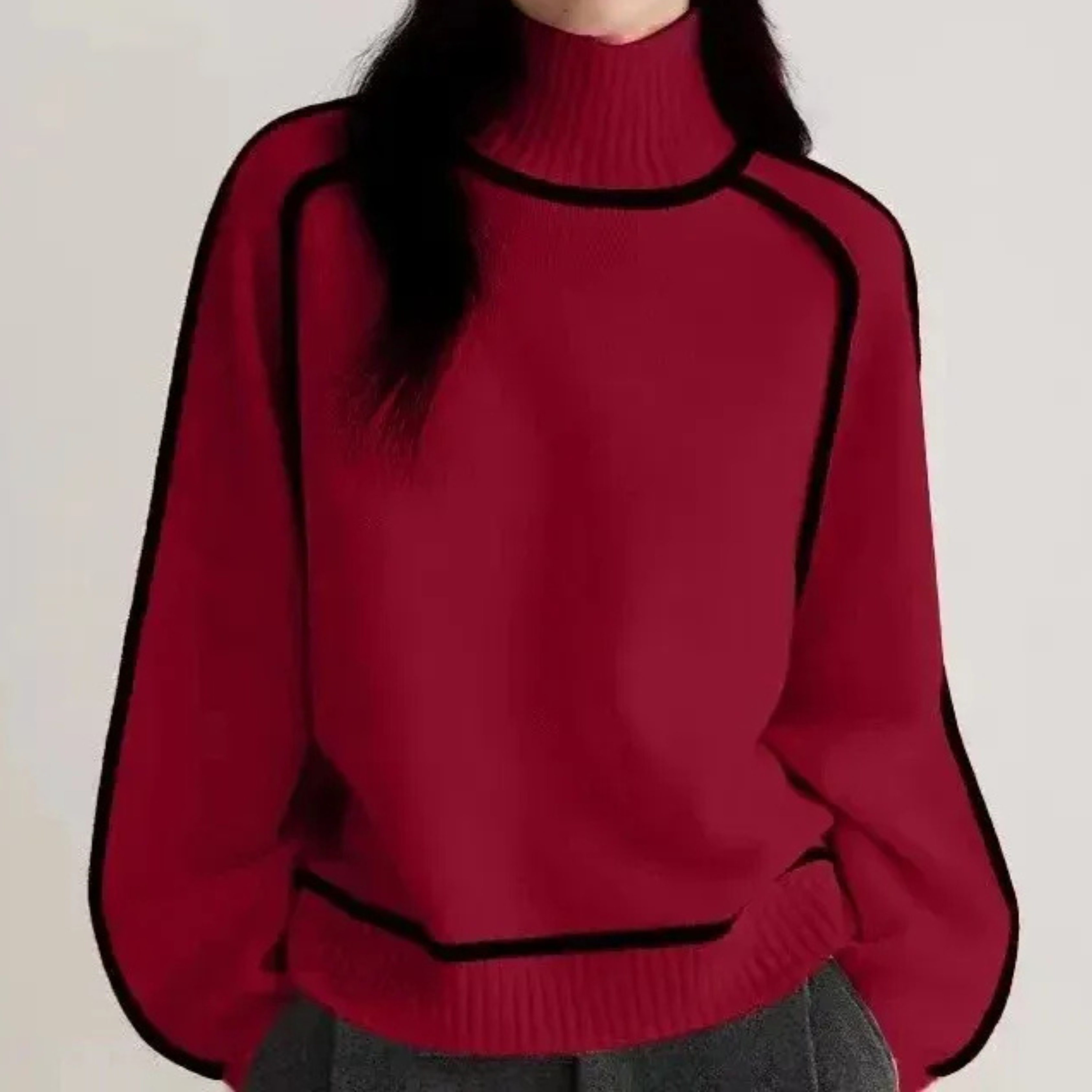 Frida | Elegant Høyhalset Genser