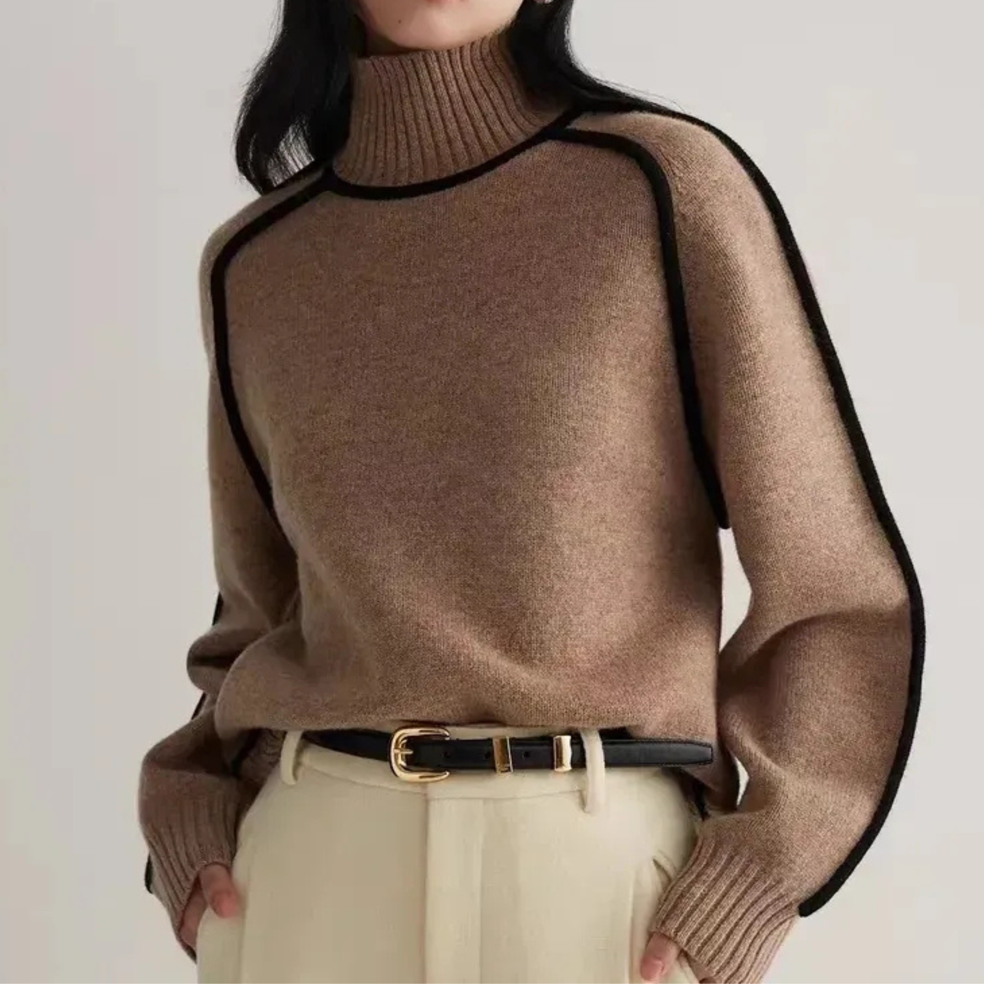 Frida | Elegant Høyhalset Genser