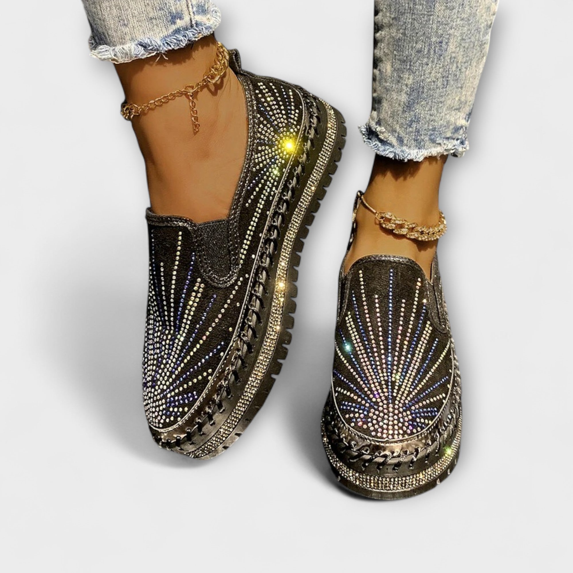 Sable | Slip-on med glitrende steindetaljer