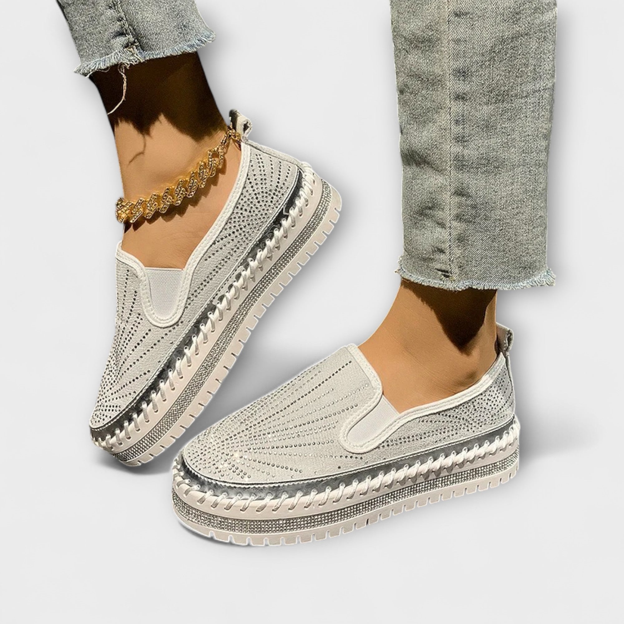 Sable | Slip-on med glitrende steindetaljer