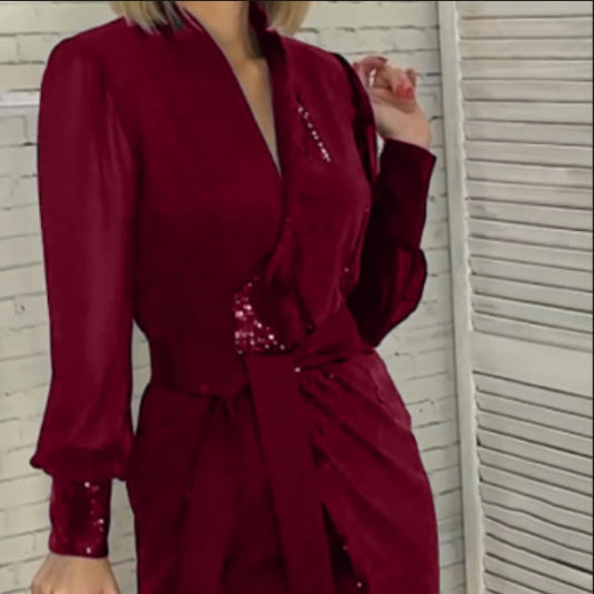 Marie | Elegant Kjole med Splitt